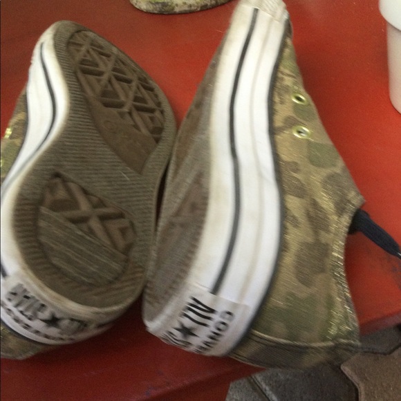 Converse All Star Women's Gold Sparkly Camouflage - Picture 8 of 8